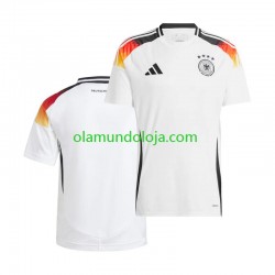 Camisola Alemanha Homem Equipamento Primeiro Euro 2024 Manga Curta